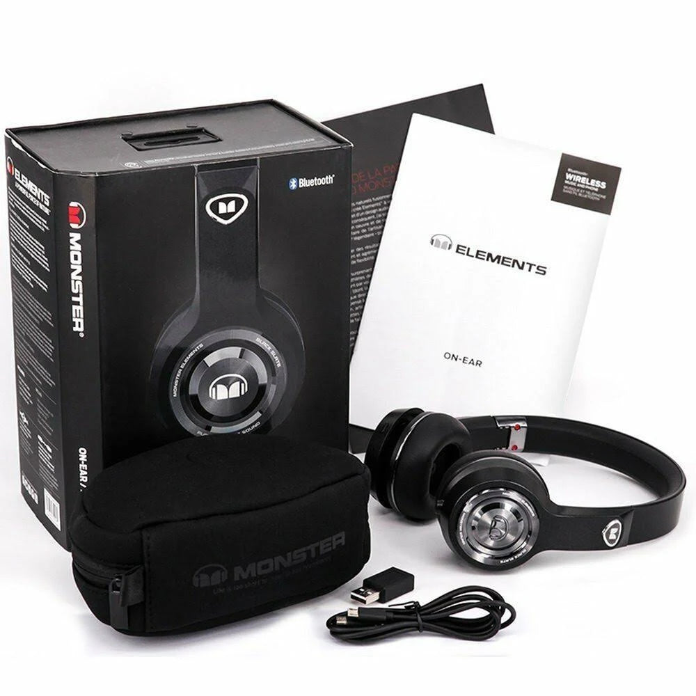 Black Slate On-Ear Wireless Bluetooth Headphones V876