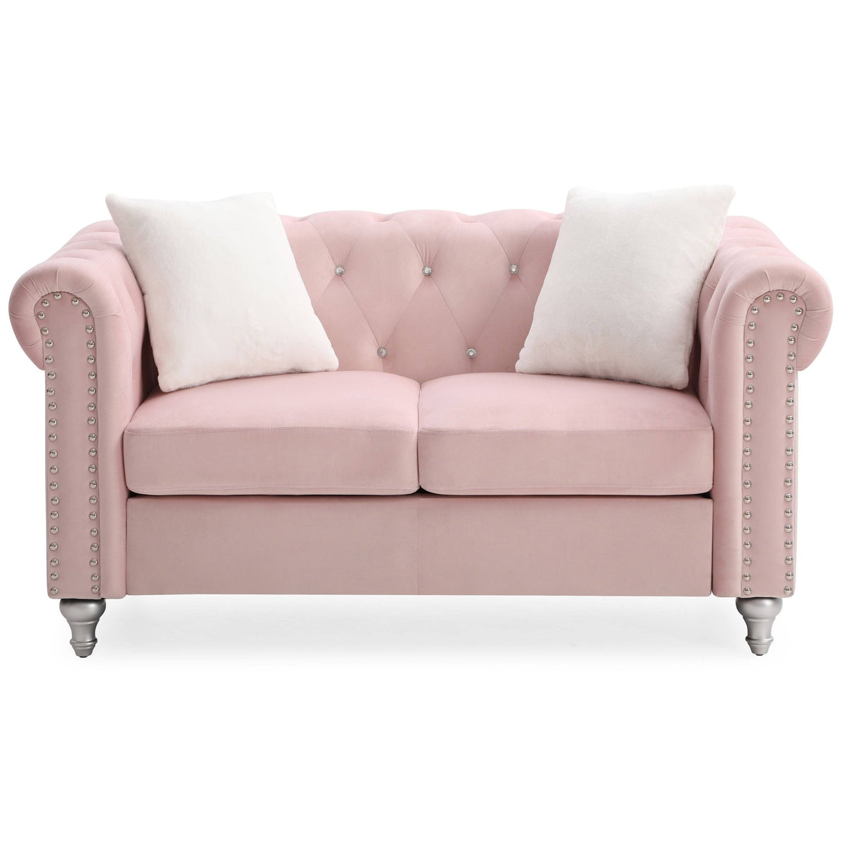 Black Velvet Loveseat H336