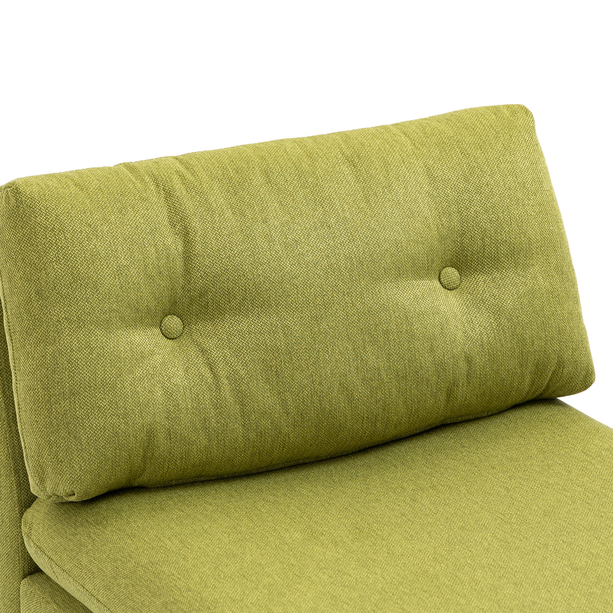 Olive Velvet Oversized Armless Chair P677524