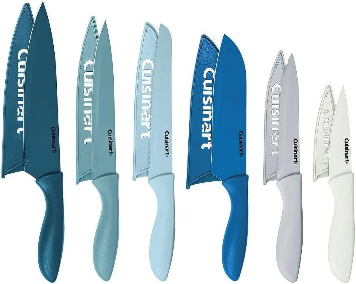 12 Piece Knife Set with Blade Guards T174
