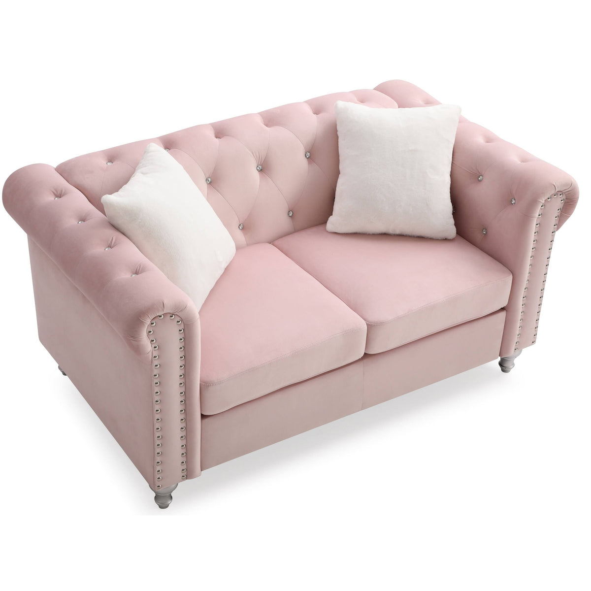 Black Velvet Loveseat H336