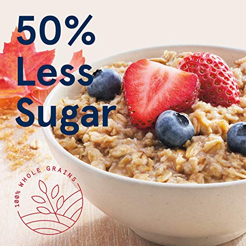 Lower Sugar Maple & Brown Sugar Instant Oatmeal, 10-Count 1.19oz Boxes (Pack of 6) S549
