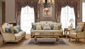 Gold & Light Beige Sofa Set 4Pcs W720
