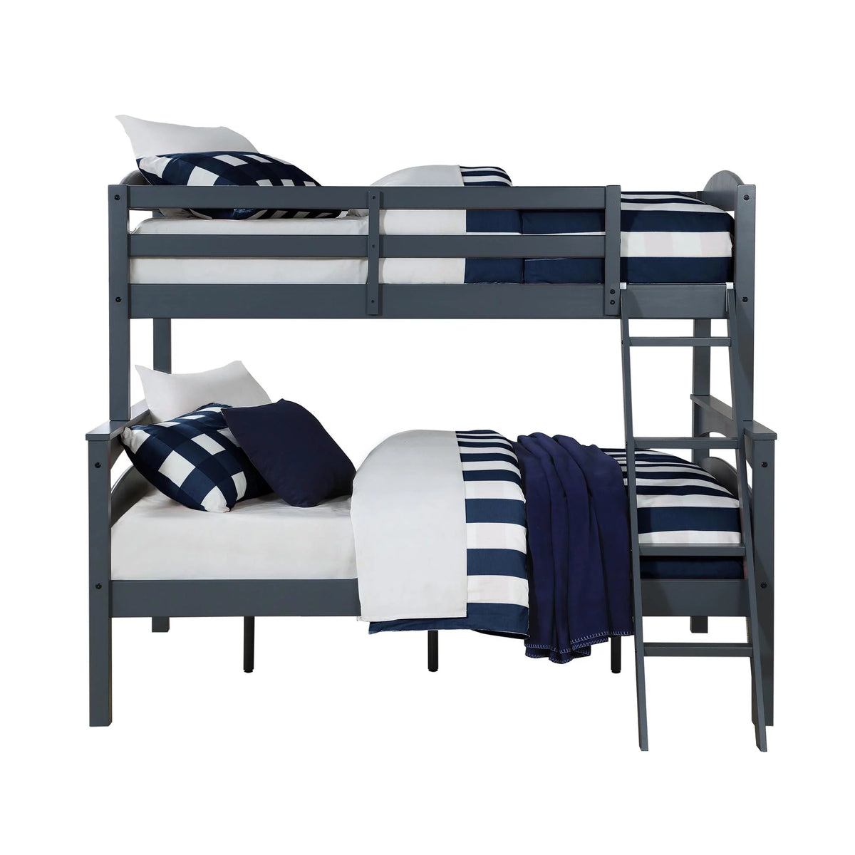White Convertible Twin-Over-Full Bunk Bed N931069