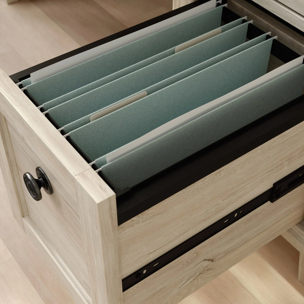 Engineered Wood Computer Desk in Chalk Oak X6861