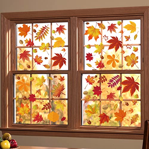 148 Pcs Christmas Snowflake Window Clings V8758