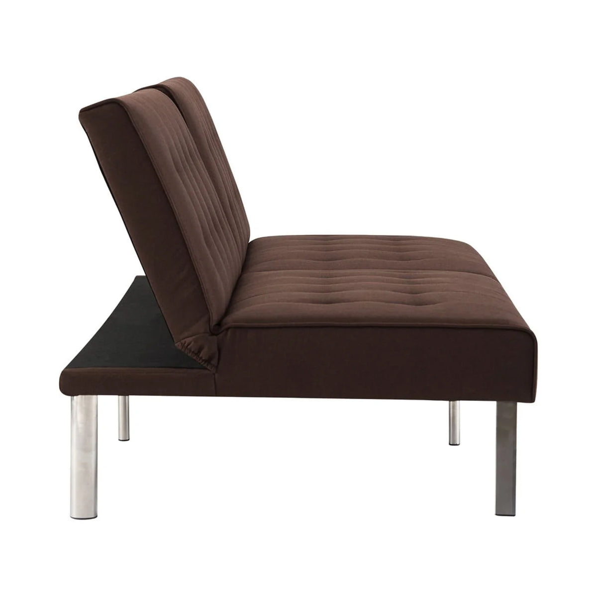 Espresso Linen Tufted Split Back Futon Sofa S92168