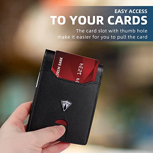 Slim RFID Blocking Front Pocket Bifold Wallets with Money Clip E448788