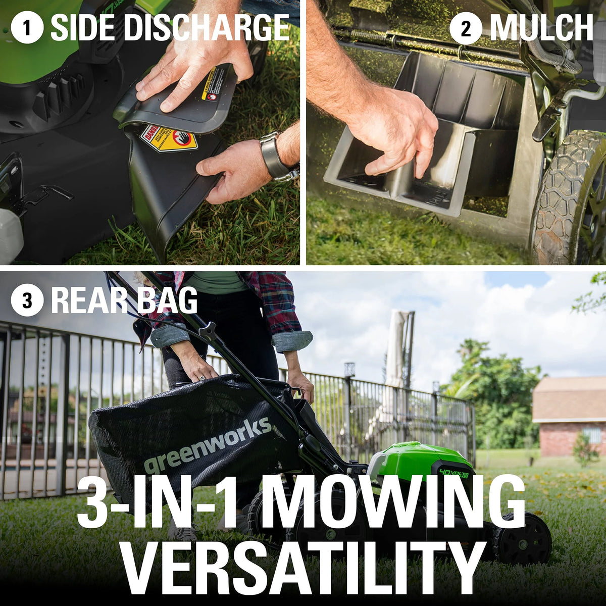 40V 20 Brushless Push Lawn Mower with Battery & Charger U40251