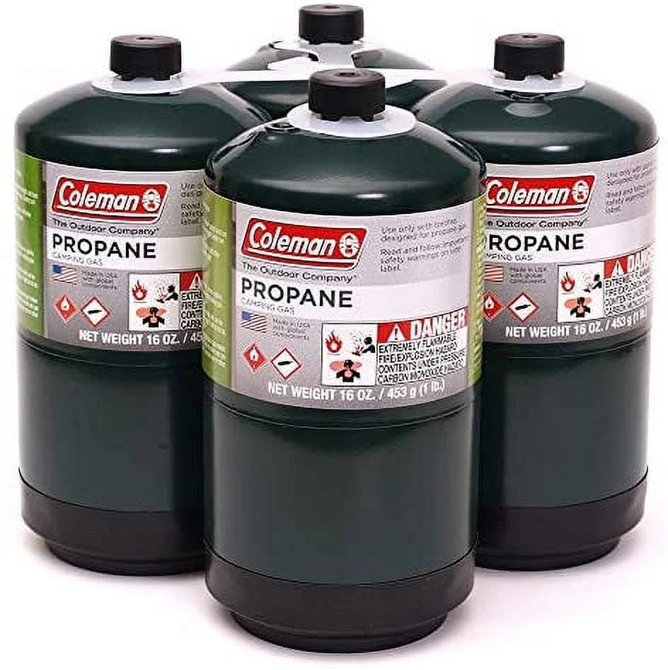 16 oz Propane Camping Cylinder 4-Pack Z969