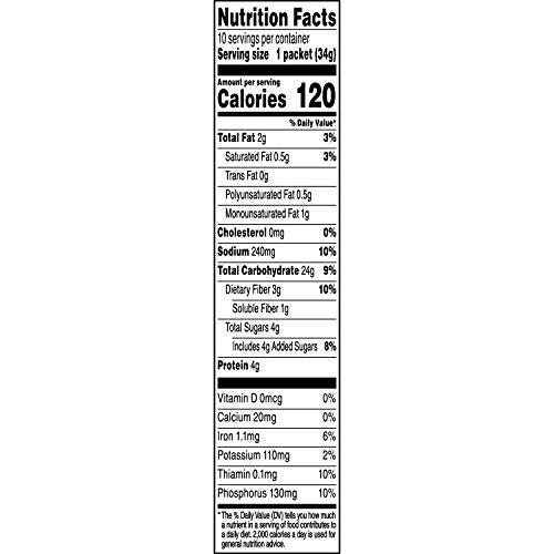 Lower Sugar Maple & Brown Sugar Instant Oatmeal, 10-Count 1.19oz Boxes (Pack of 6) S549