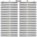 1/8 T316 Stainless Steel Cable Railing Hardware Pack of 2 K209397