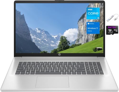 17.3'' FHD Widescreen Laptop with Intel 6-Core i3-1215U, 8GB DDR4, 1TB SSD, Natural Silver W78929