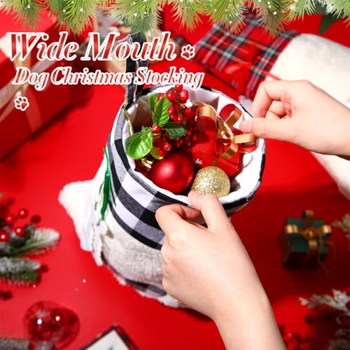 4 Pcs Large Christmas Paw Stockings Z720