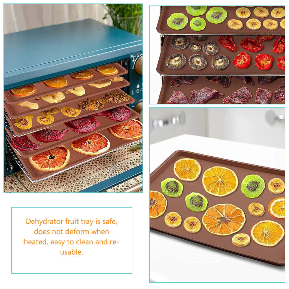 3pcs Portable Washable Food Dehydrator Pad Mesh H863226