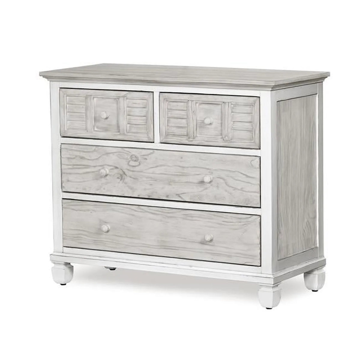 Gray & White Single & 4-Drawer Chest Z9331