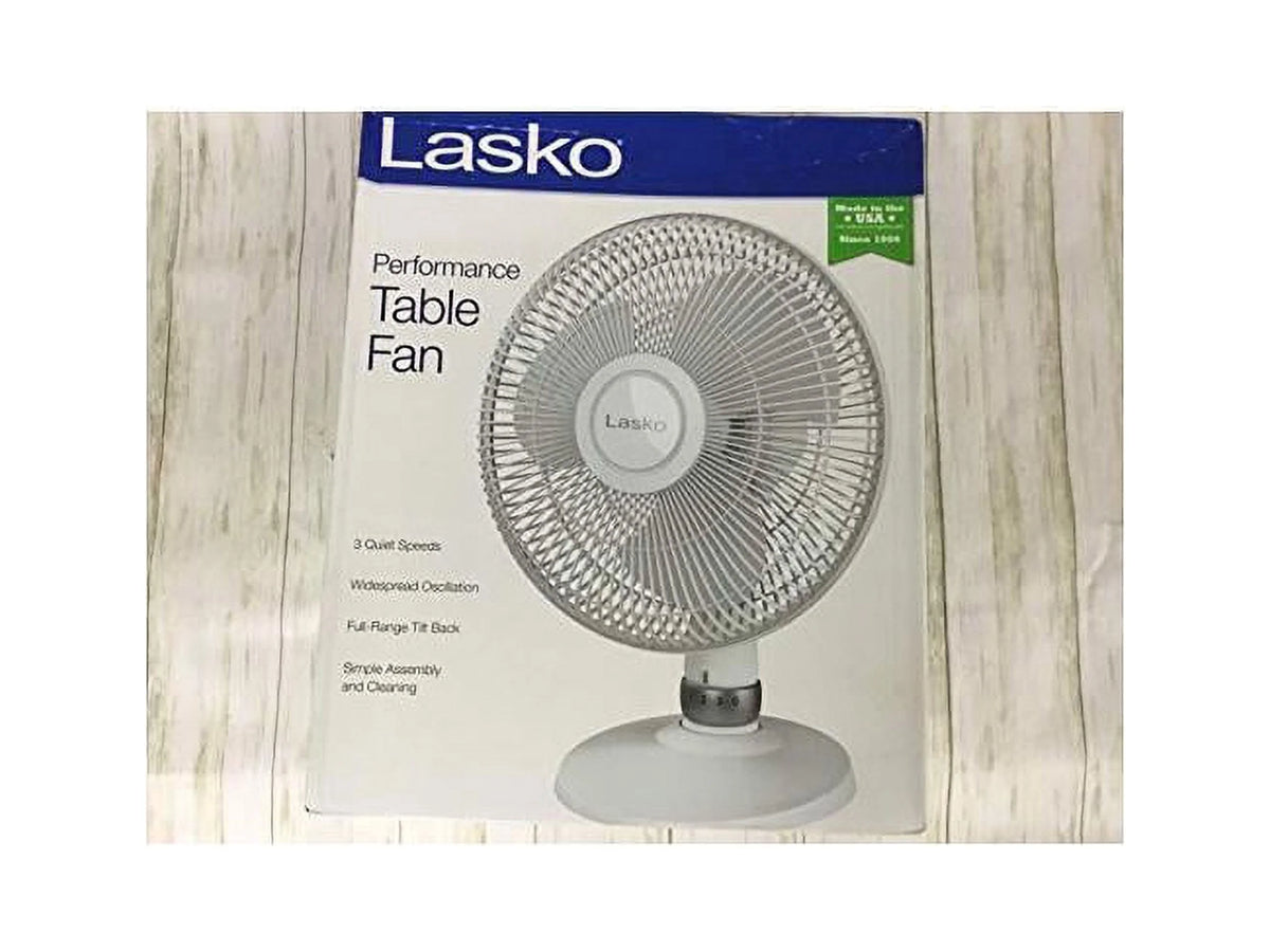 12" Table Fan White F78620