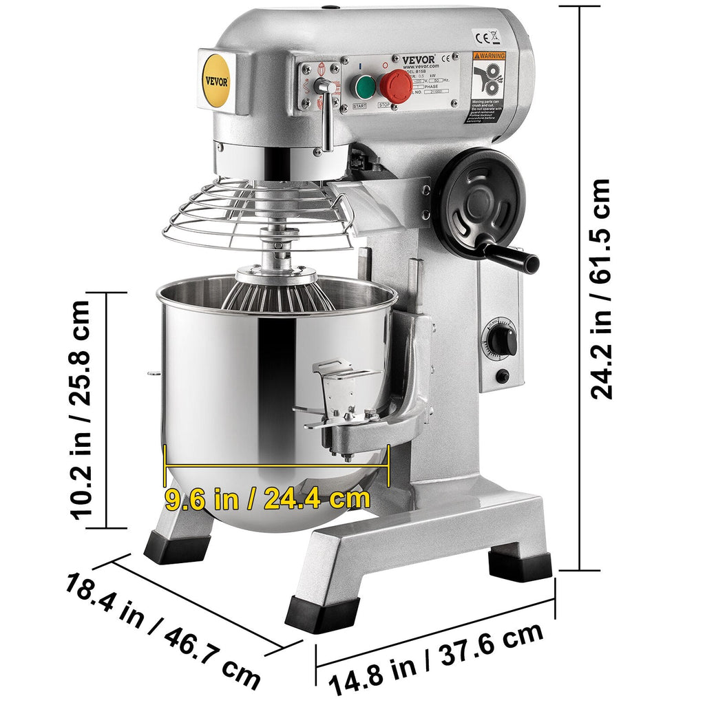 Commercial Electric Stand Mixer 10/15/20/30Qt 3 Speeds H801