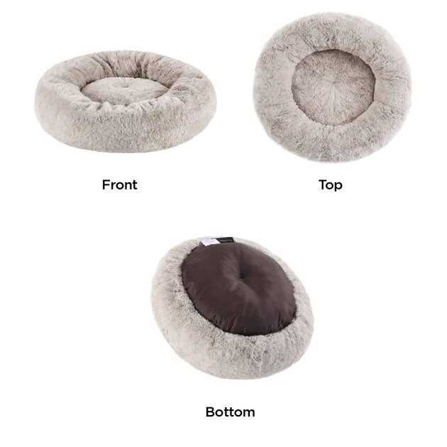 Faux Rabbit Fur Memory Foam Calming Bed P65254