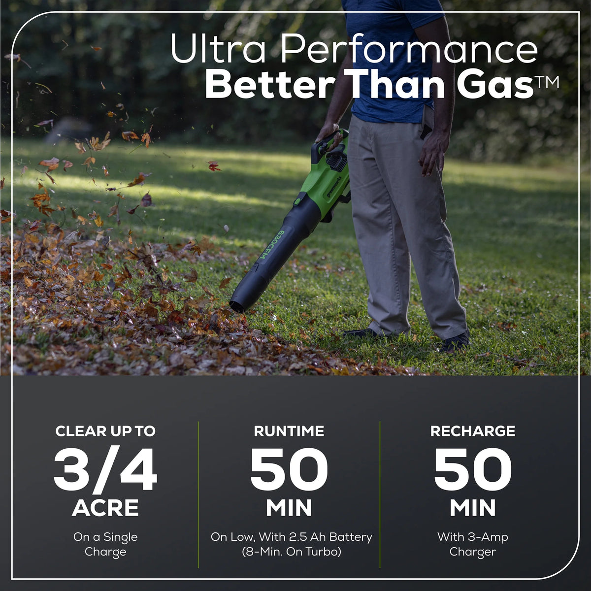 60V 630 CFM 170 MPH Leaf Blower with 2.5 Ah Battery & Charger H9114