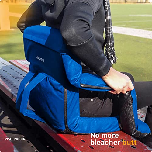 Reclining Stadium Seats for Bleachers with Back Support N9424