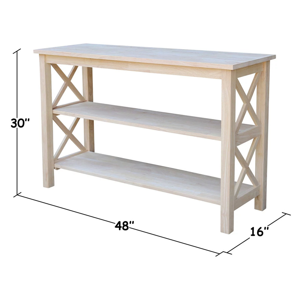 48" Console Table in Washed Gray Taupe F8499