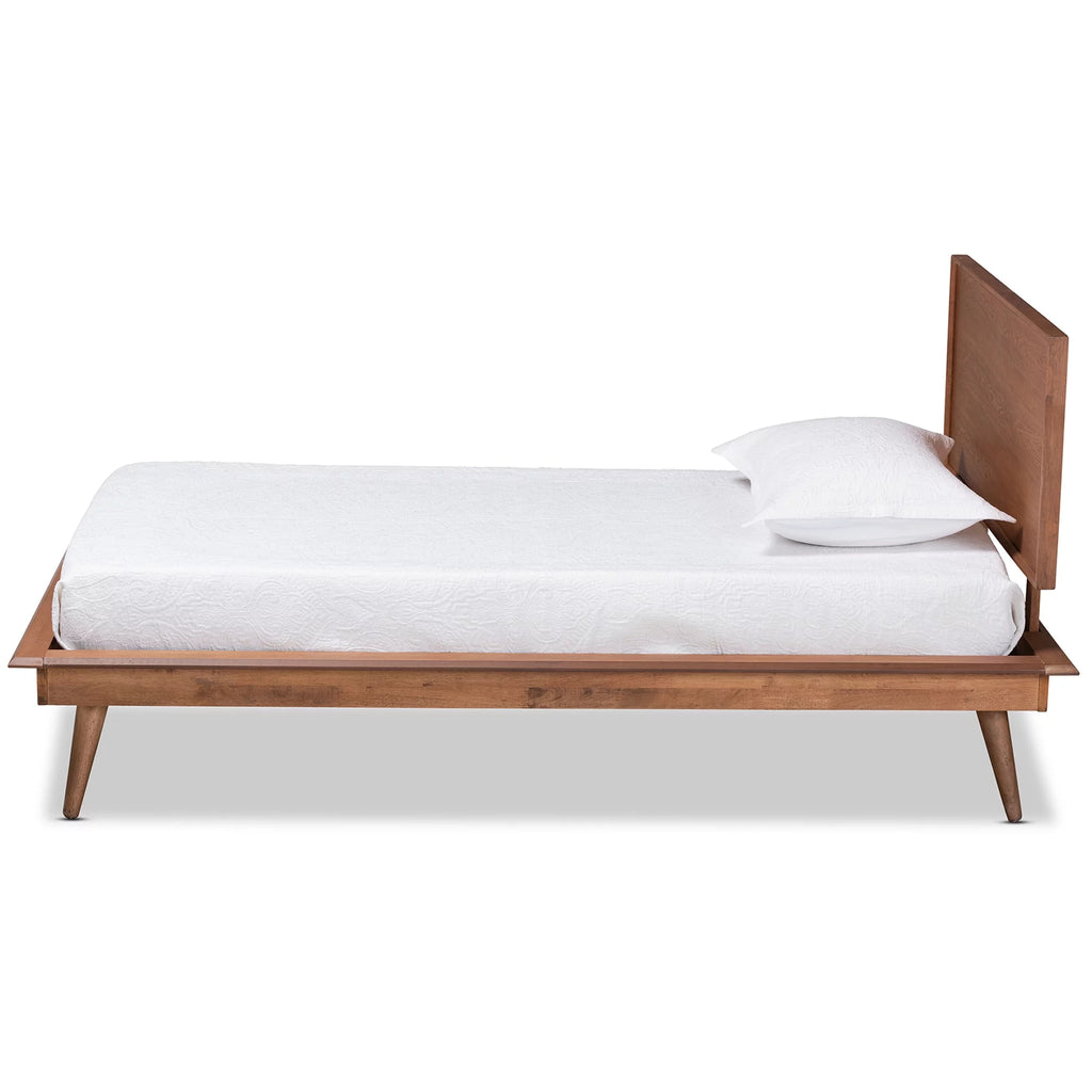 Twin Ash Walnut Platform Bed U697452