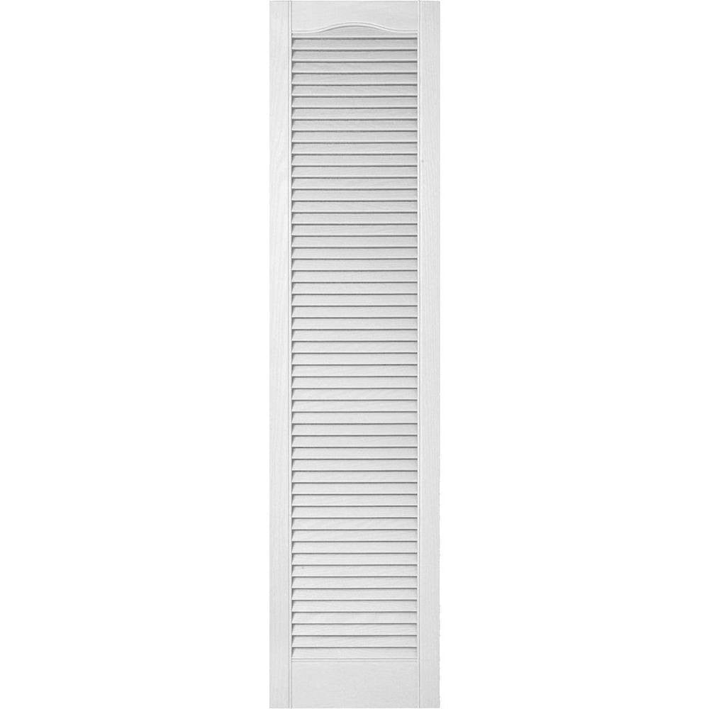14 1/2W x 25H Vinyl Open Louver Shutters U255953