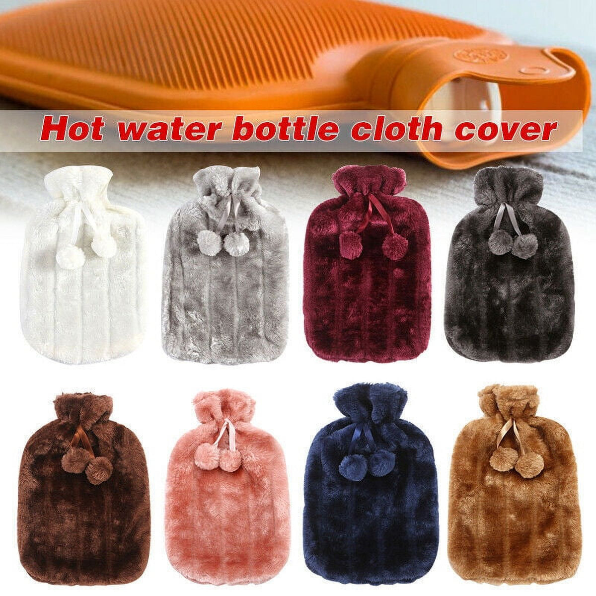 Faux Fur Hot Water Bottle Cover 2L Q124228