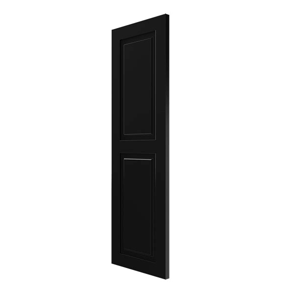 Black Exterior Composite Raised Panel Shutters, Per Pair P490711