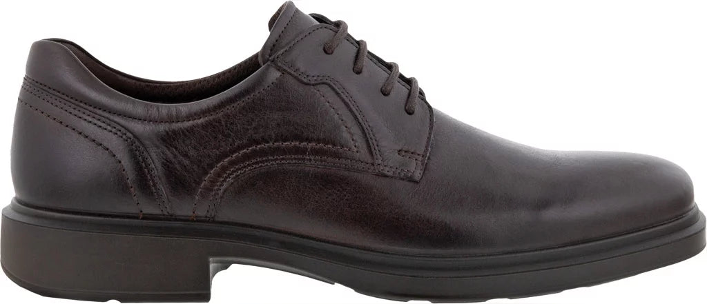 Mocha Leather Plain Toe Tie Shoes W818046