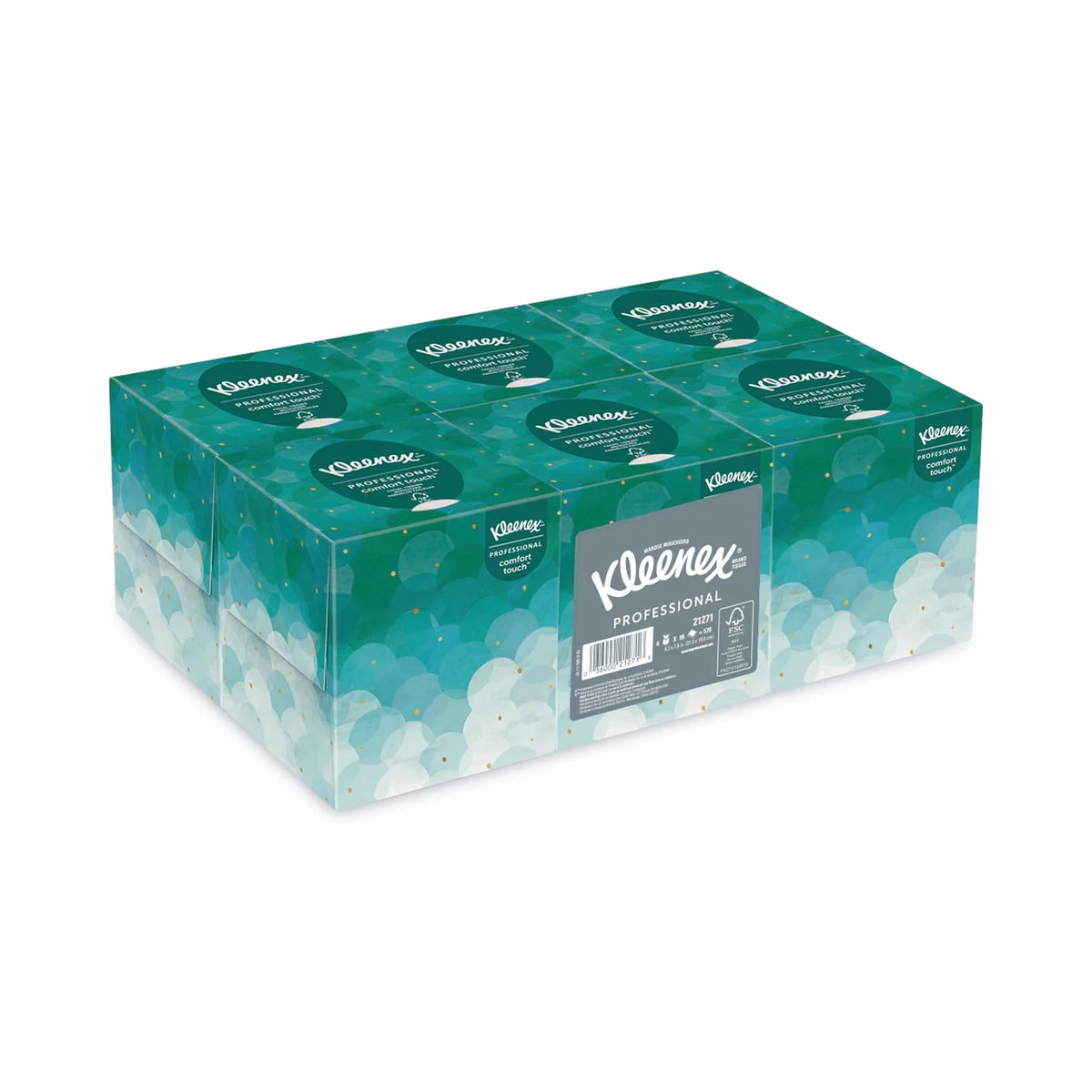 White 2-Ply Facial Tissue, 6 Boxes R711