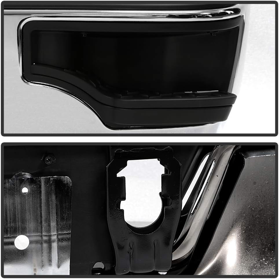 Chrome Steel Complete Rear Bumper Assembly Z830233