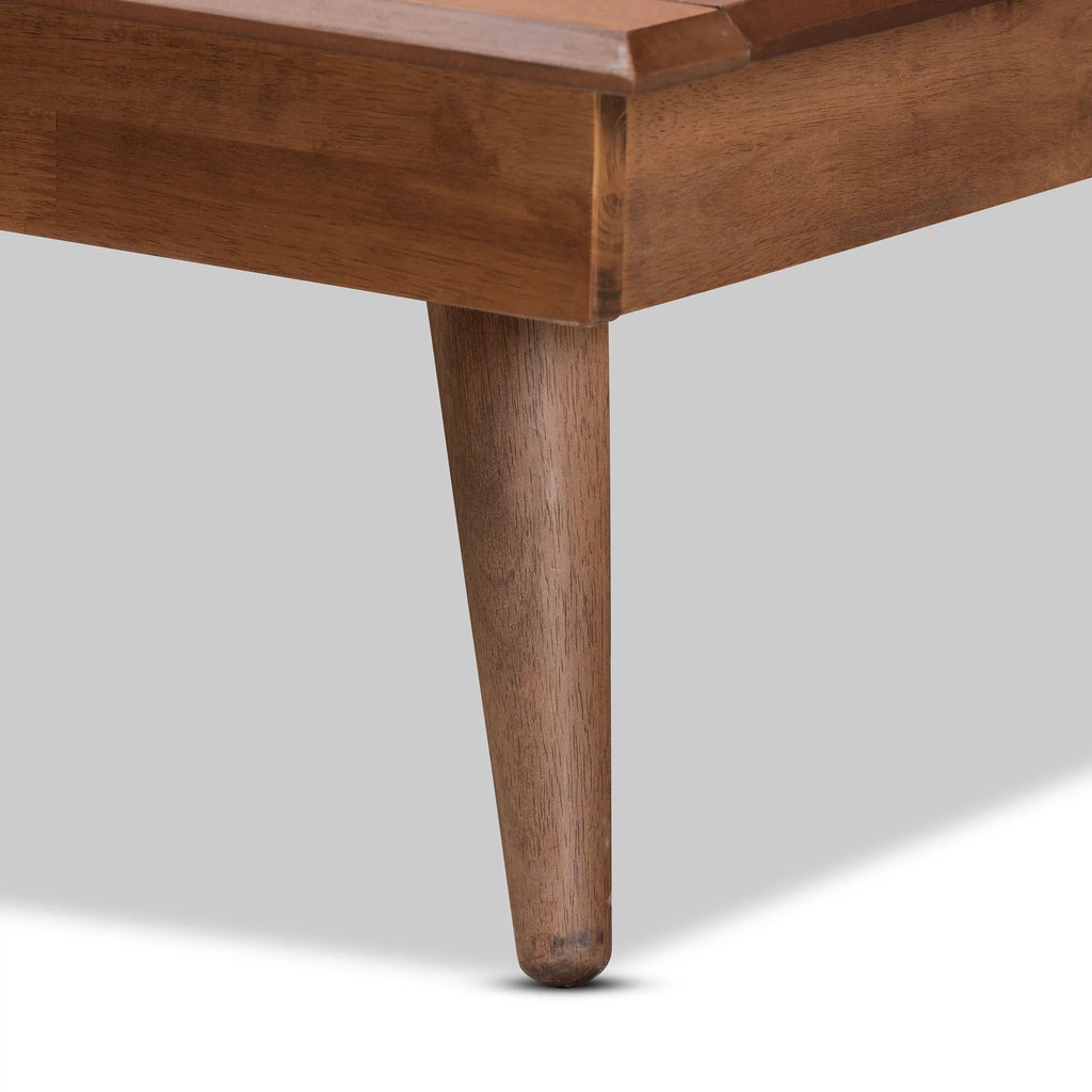 Twin Ash Walnut Platform Bed U697452