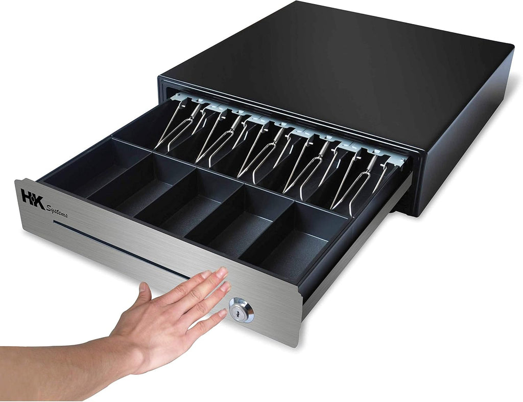 Heavy Duty Black Push Open Cash Drawer with Metal Bracket A65125