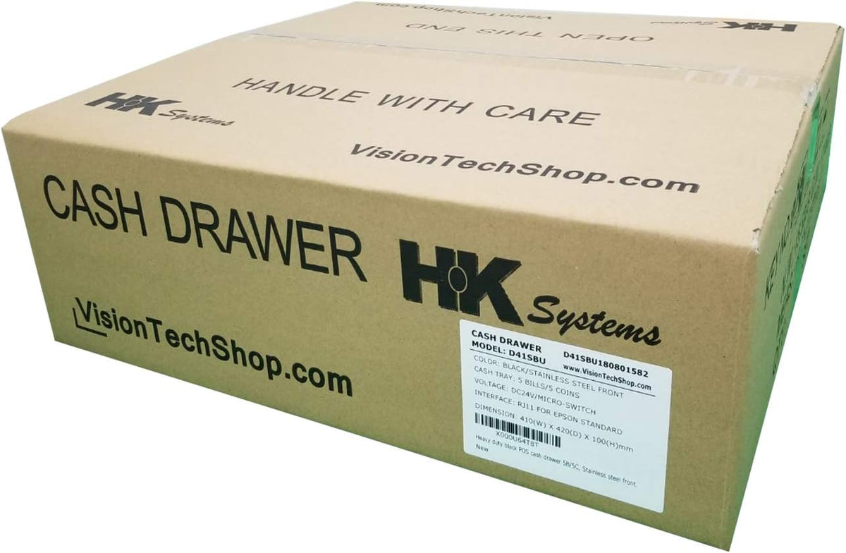 Heavy Duty Black Push Open Cash Drawer with Metal Bracket A65125