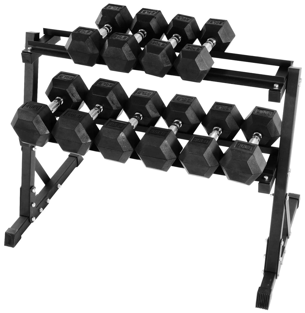 150 LB Dumbbell Set with A-Frame Rack G279