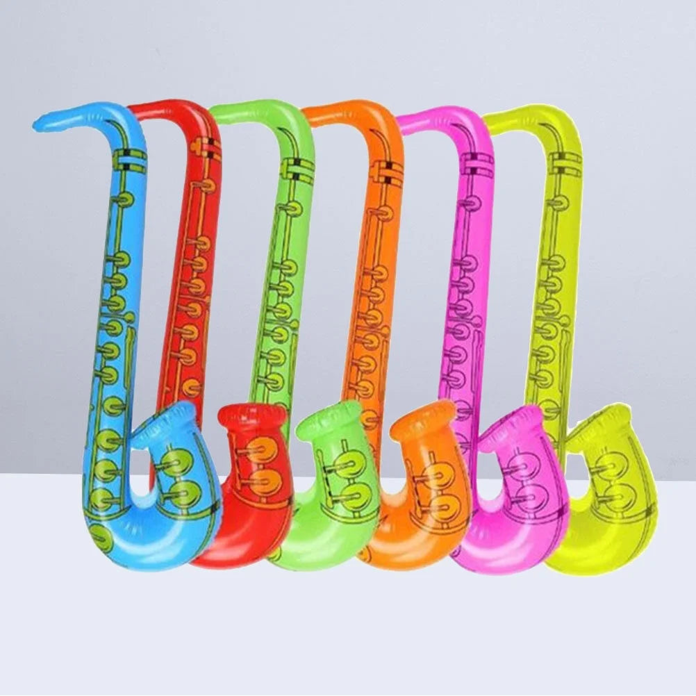 6PCS Inflatable Musical Instruments Sax Toy F2103