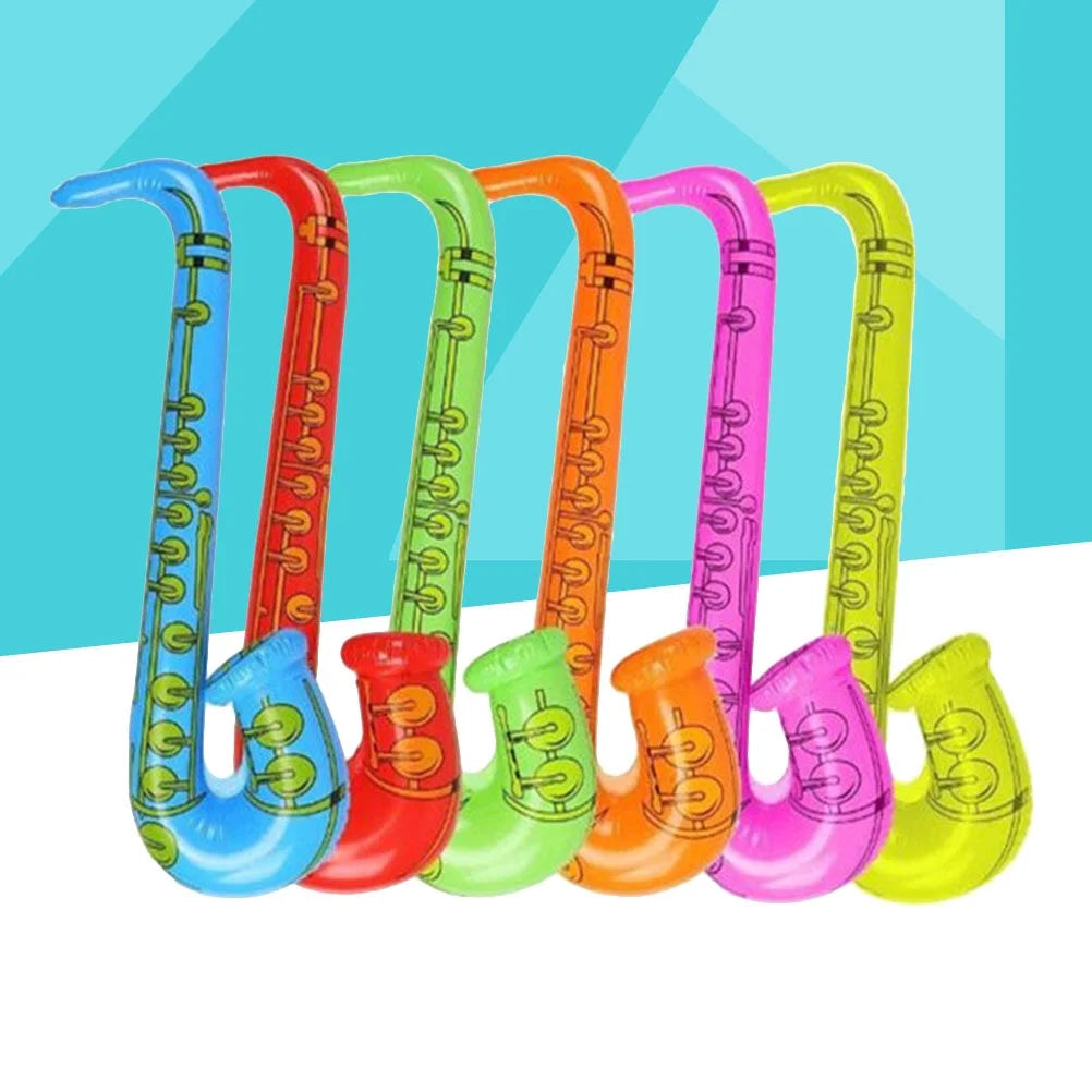 6PCS Inflatable Musical Instruments Sax Toy F2103