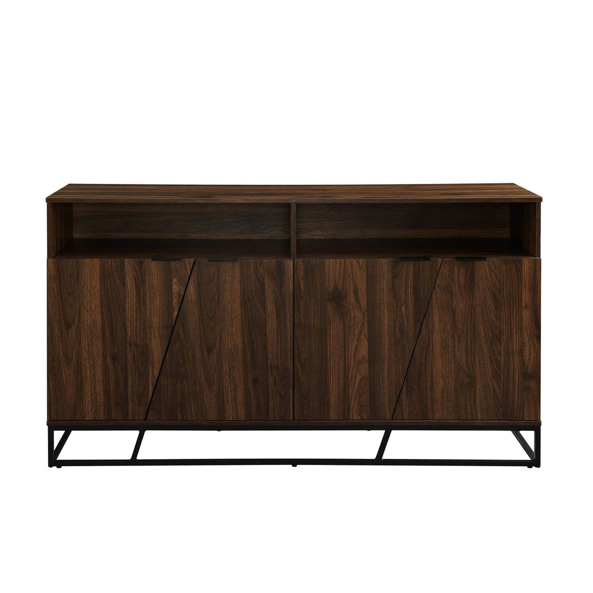 Angled Door Sideboard - Dark Walnut J662
