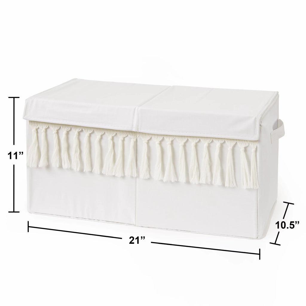 Ivory Storage Fabric Toy Box O7015
