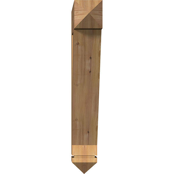 Traditional Arts & Crafts Smooth Bracket, Western Red Cedar F29225