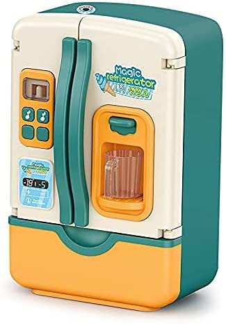 Toys Fridge Refrigerator with Ice Dispenser Pretend Play Kitchen Set R207