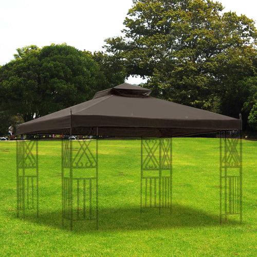 10'x10' 2 Tier Grey Canopy Cover E725265