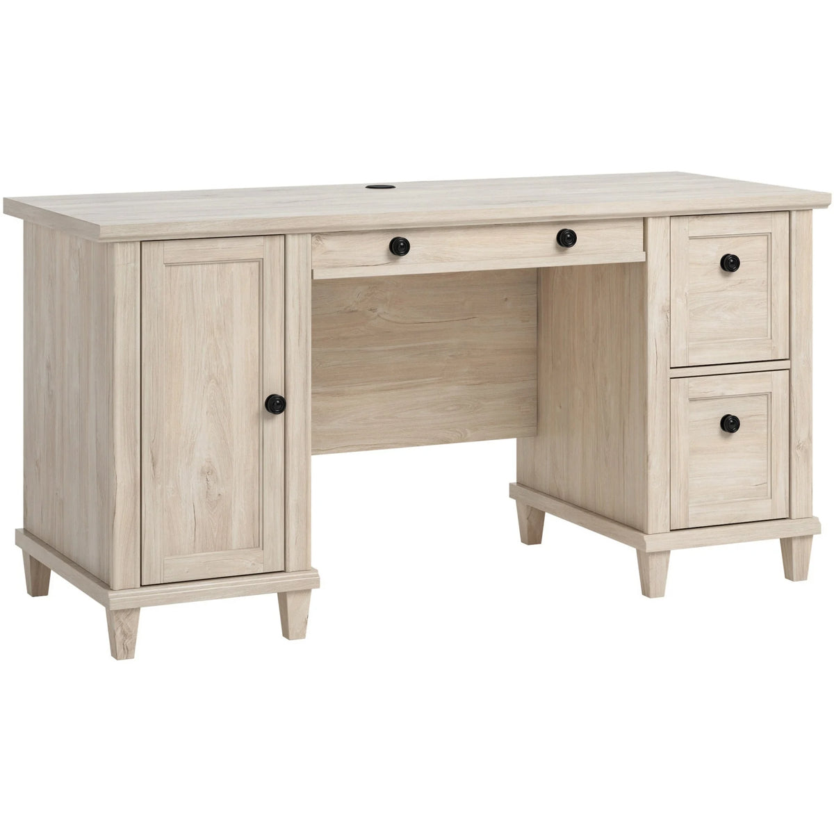 Engineered Wood Computer Desk in Chalk Oak X6861