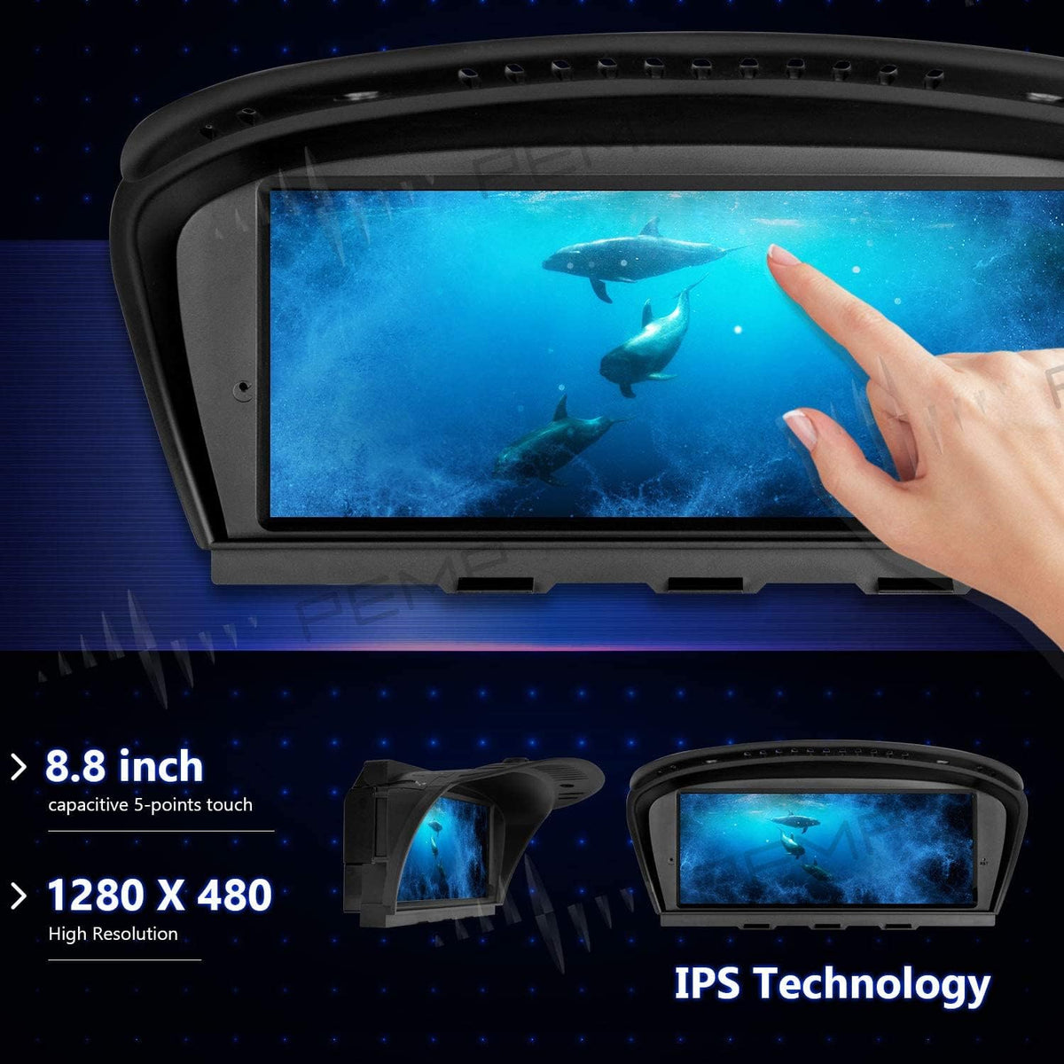 8.8 inch IPS Screen Android 10 Qualcomm 8-core 4+64G Carplay Head Unit W453848
