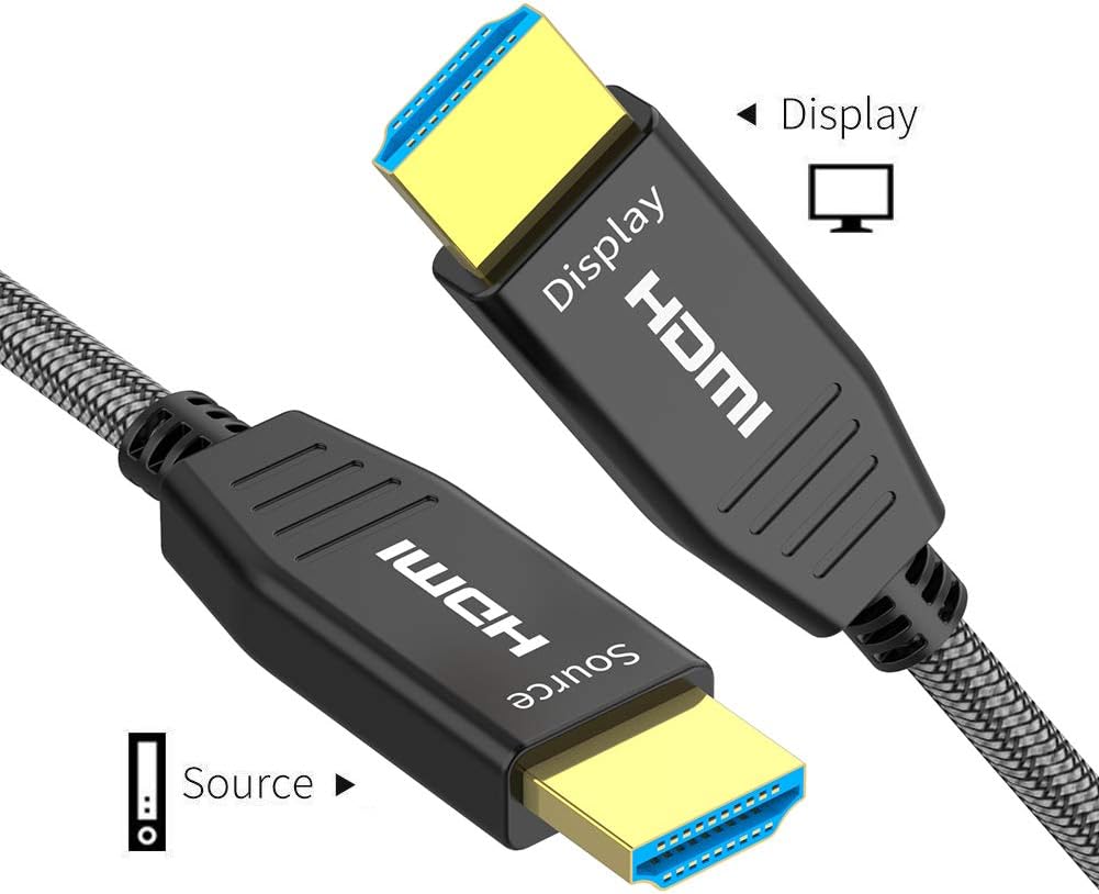 Fiber HDMI Cable 30ft 4K 60Hz Nylon Braided R510