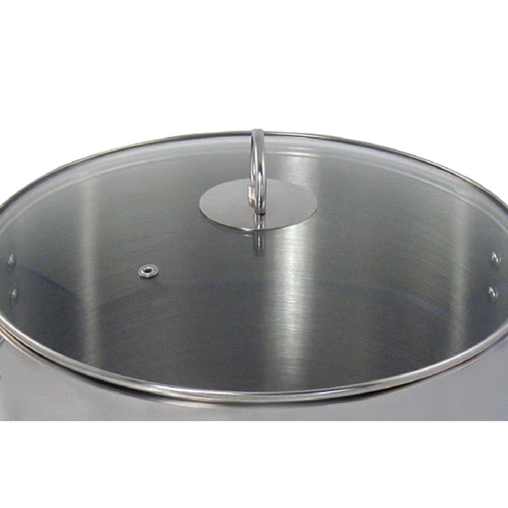 Polished Stainless Steel Stock Pot 20 Quart A414