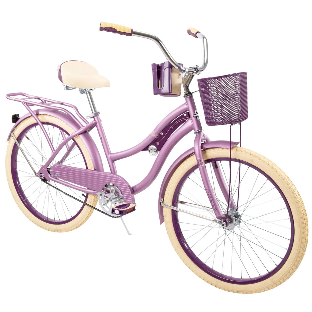 24 Girls' Cruiser Bike Purple Satin V3792