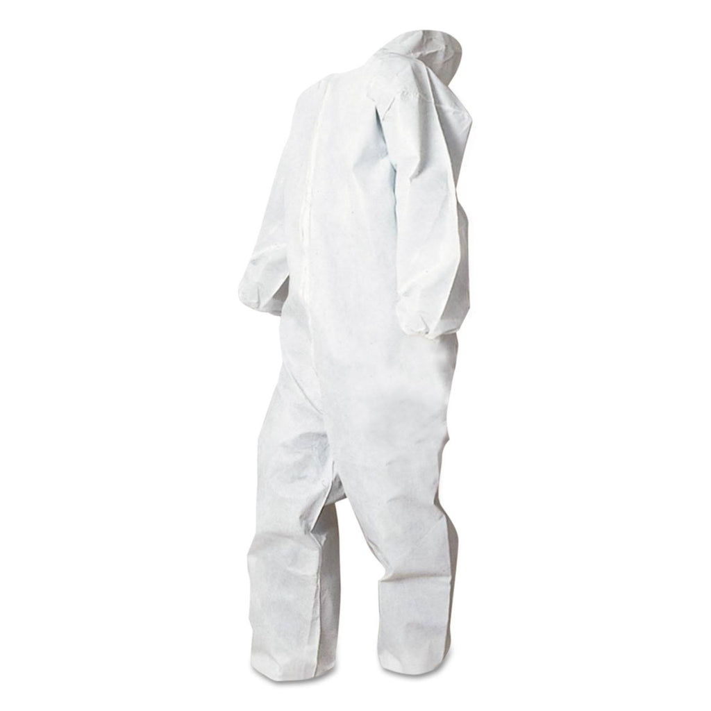 White Medium Polypropylene Disposable Coveralls I18677